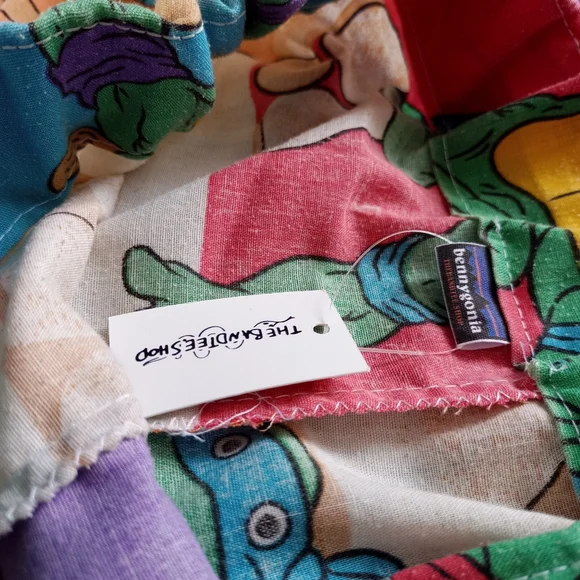 Custom Reworked Vintage 1988 Teenage Mutant Ninja Turtles Bennygonia Shorts - Picture 3 of 8